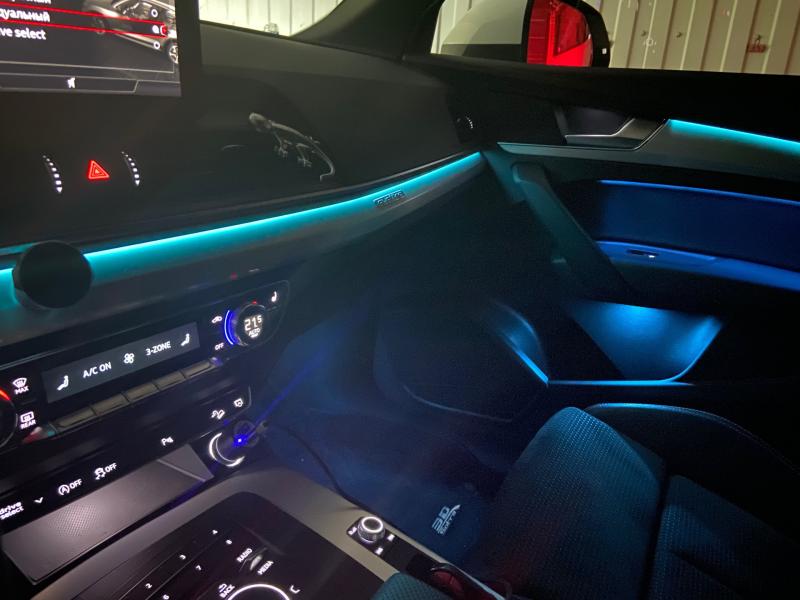 Установка контурной подсветки салона